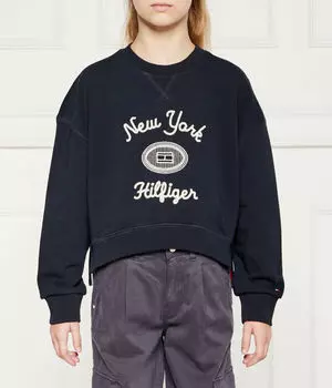 Толстовка Tommy Hilfiger Regular Fit, синий / белый