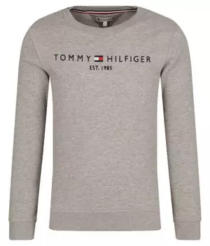 Толстовка Tommy Hilfiger с логотипом, серый