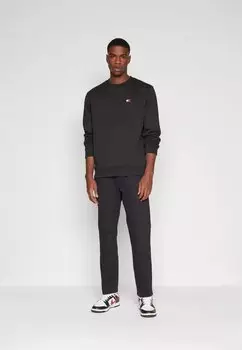 Толстовка Tommy Jeans BADGE CREW, черный