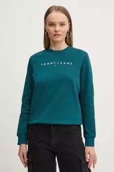 Толстовка Tommy Jeans, бирюзовый
