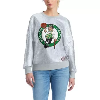 Толстовка Tommy Jeans Boston Celtics, серебряный