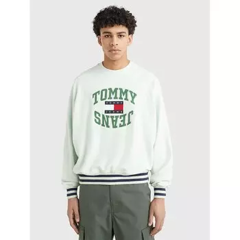 Толстовка Tommy Jeans Boxy Arched Logo, белый