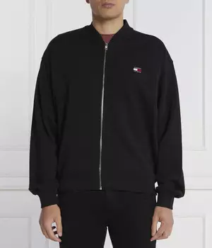 Толстовка Tommy Jeans Boxy XS Badge, черный