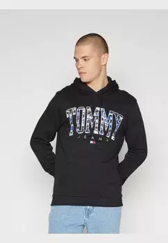 Толстовка Tommy Jeans CAMO NEW HOODIE, черный