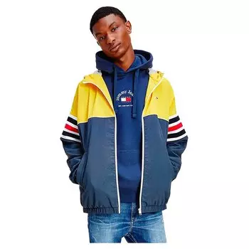 Толстовка Tommy Jeans Color Block Full Zip, синий