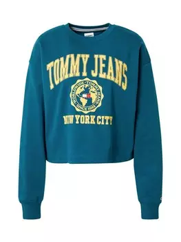 Толстовка Tommy Jeans, цвет Cyan blue