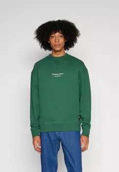 Толстовка Tommy Jeans ESSENTIAL GRAPHIC CREW, судовый зеленый