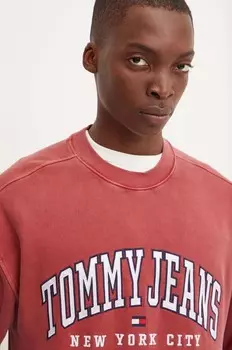 Толстовка Tommy Jeans, гранатовый