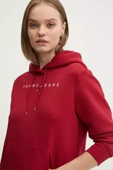 Толстовка Tommy Jeans, гранатовый