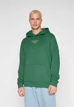 Толстовка Tommy Jeans КАПЮШОН С ГРАФИКОЙ, темно-зеленый