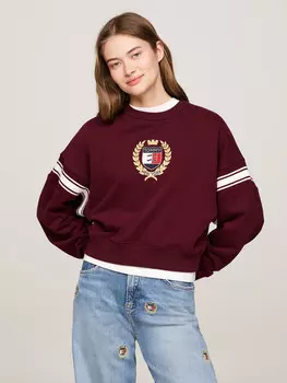 Толстовка Tommy Jeans Loose fit, бордо