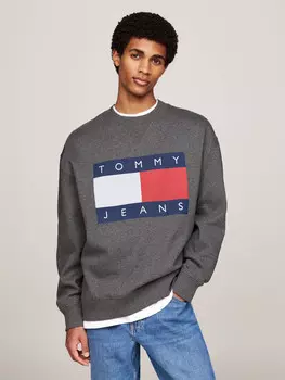 Толстовка Tommy Jeans Loose fit, цвет grafite