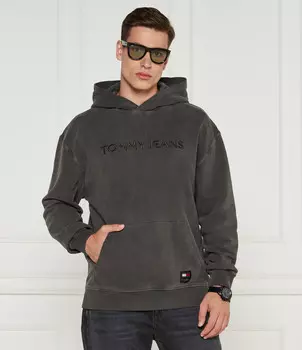 Толстовка Tommy Jeans Loose fit, цвет grafite