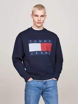 Толстовка Tommy Jeans Loose fit, темно-синий
