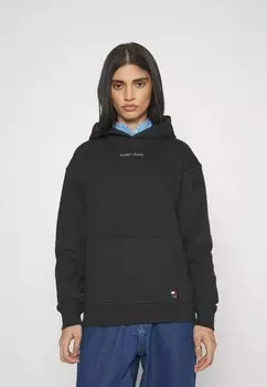 Толстовка Tommy Jeans МАЛЕНЬКАЯ КЛАССИЧЕСКАЯ ХУДИ, черный