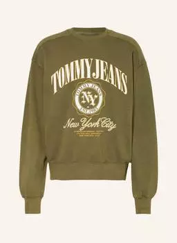 Толстовка TOMMY JEANS, оливковый