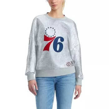 Толстовка Tommy Jeans Philadelphia 76Ers, серебряный