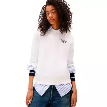 Толстовка Tommy Jeans Reg Ess Logo 1, белый