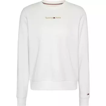 Толстовка Tommy Jeans Reg Gold Linear, белый