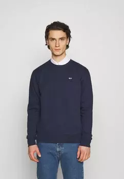 Толстовка Tommy Jeans Regular C Neck, темно-синий twilight