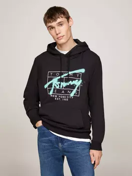 Толстовка Tommy Jeans Regular Fit, черный