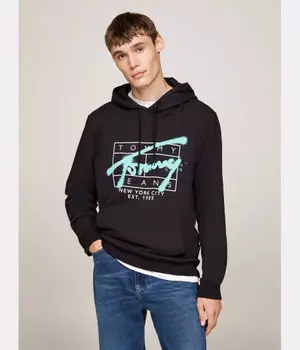 Толстовка Tommy Jeans Regular Fit, черный