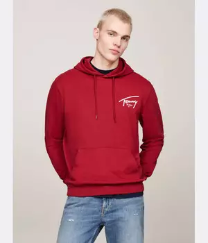 Толстовка Tommy Jeans Regular Fit с капюшоном, красный