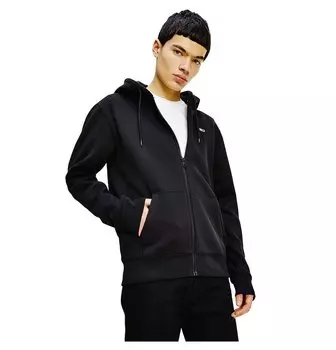 Толстовка Tommy Jeans Regular Full Zip, черный