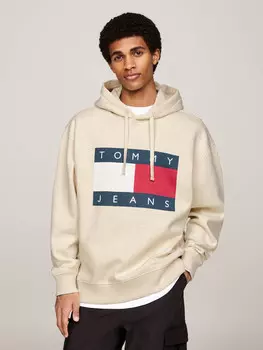 Толстовка Tommy Jeans Relaxed fit, экрю