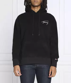 Толстовка Tommy Jeans Relaxed Fit, черный