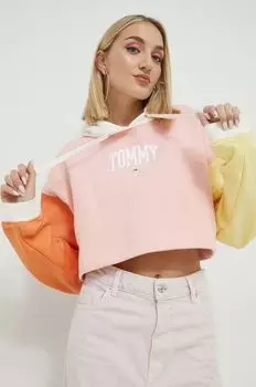 Толстовка Tommy Jeans, розовый