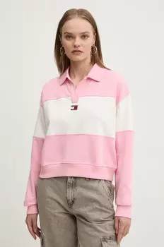 Толстовка Tommy Jeans, розовый
