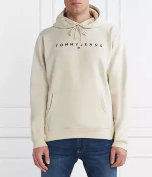 Толстовка Tommy Jeans с линейным логотипом, бежевый
