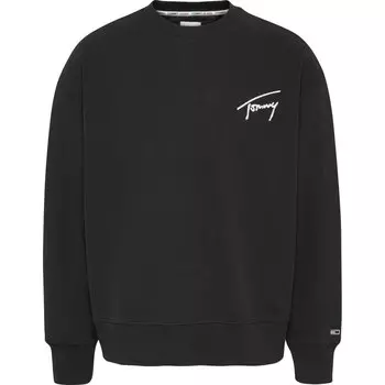Толстовка Tommy Jeans Signature, черный