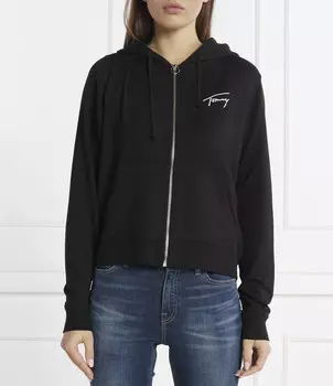 Толстовка Tommy Jeans SIGNATURE Regular Fit, черный
