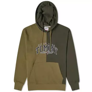 Толстовка Tommy Jeans Two Tone, зеленый