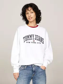 Толстовка Tommy Jeans VARSITY Loose fit, белый