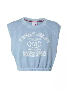 Толстовка Tommy Jeans Varsity, светло-синий