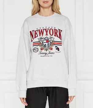 Толстовка Tommy Jeans VINTAGE Relaxed fit, серый