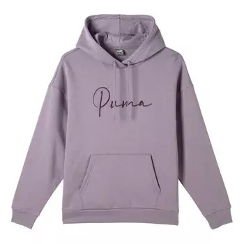 Толстовка tonal script hoodie 'purple' Puma, фиолетовый