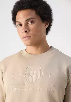 Толстовка TONAL SHIELD C NECK GANT, бежевый