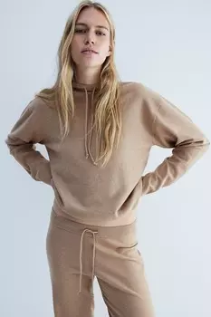 Толстовка тонкой вязки H&M, бежевый