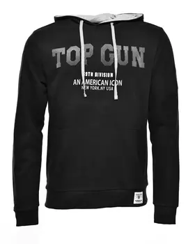 Толстовка TOP GUN Hoodie TG20213008, черный