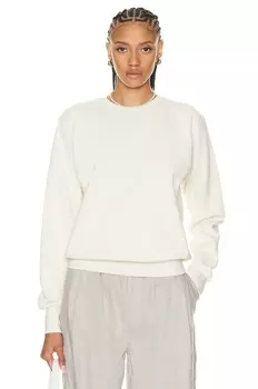 Толстовка Toteme Crewneck Cotton, белый