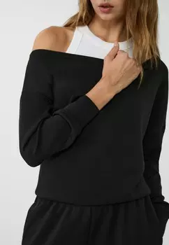 Толстовка TOUCH EXPOSED SHOULDER Stradivarius, черный