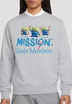 Толстовка TOY STORY MISSION WINTER ADVENTURE ALIENS AT CHRISTMAS Disney, серый