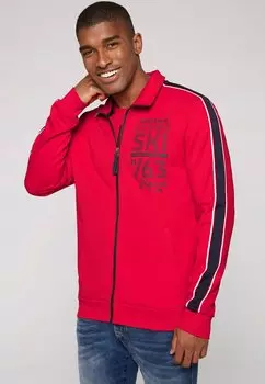 Толстовка TRAINING WITH LOGO AND STRIPED TAPES Camp David, цвет mission red