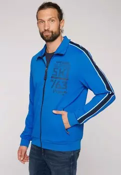 Толстовка TRAININGS MIT LOGO UND STREIFEN TAPES Camp David, цвет neon blue