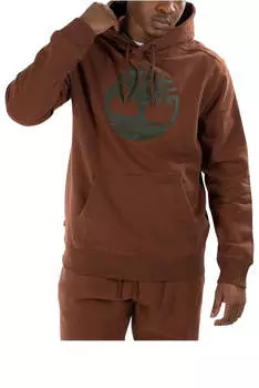 Толстовка tree logo hoodie 'brown' Timberland, коричневый