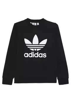 Толстовка TREFOIL CREW adidas Originals, цвет black/white